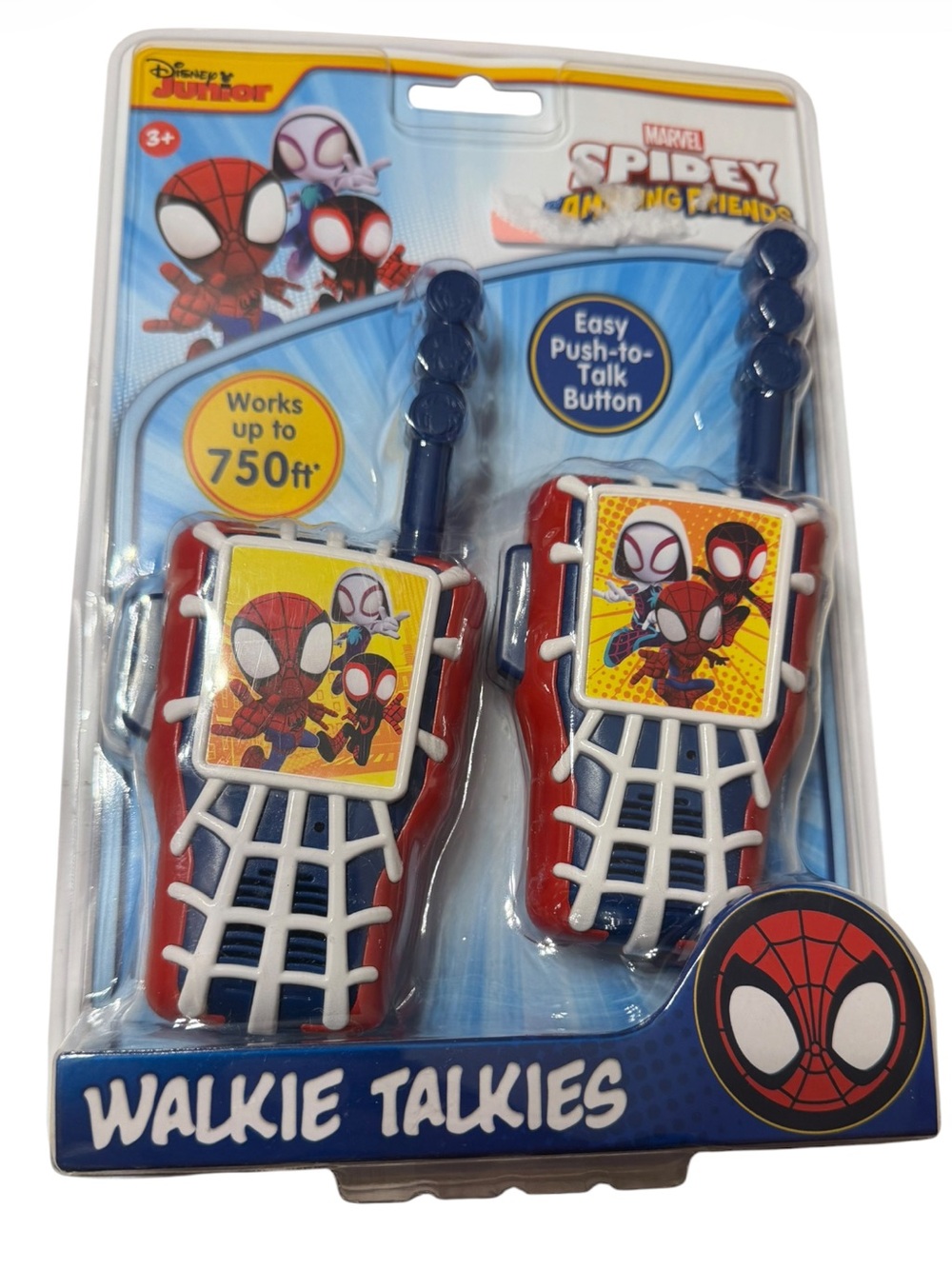 Marvel Spidey and His Amazing Friends Red Walkie Talkies for Kids NEW